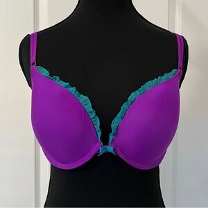 Victoria's Secret Purple and light blue Bra
